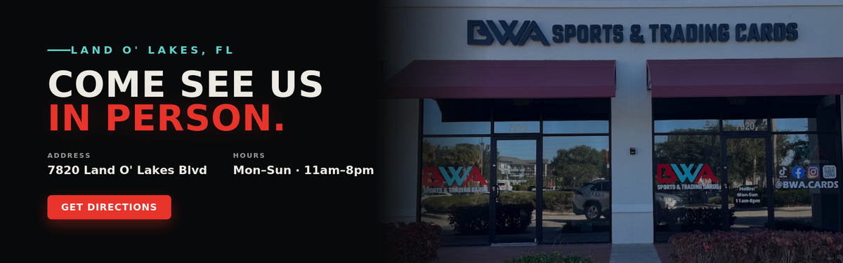 Visit BWA Sports & Trading Cards storefront in Land O' Lakes, FL